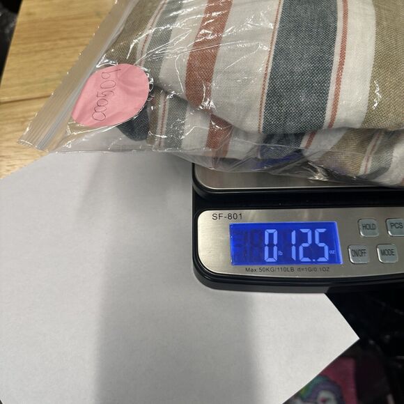 Madewell Tie-Waist Huston Pull-On Crop Pants in Stripe size M Medium linen blend - Picture 7 of 8